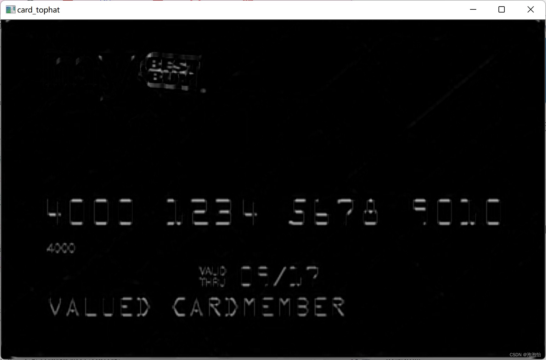 图片[9] - Python+OpenCV实现信用卡数字识别的方法详解 - 尘心网